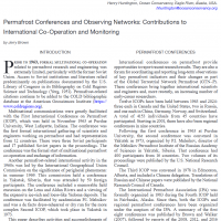 New paper on the history of permafrost conferences and monitoring